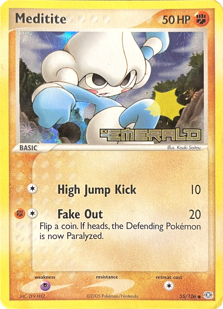 Meditite (55/106) (Stamped) [EX: Emerald] Pokémon
