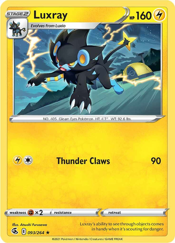 Luxray (093/264) [Sword & Shield: Fusion Strike] Pokémon