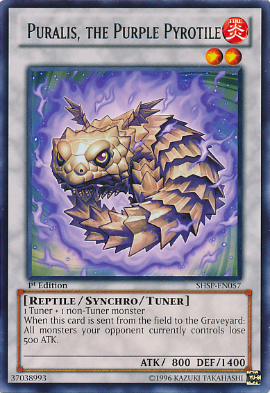 Puralis, the Purple Pyrotile [SHSP-EN057] Rare Yu-Gi-Oh!