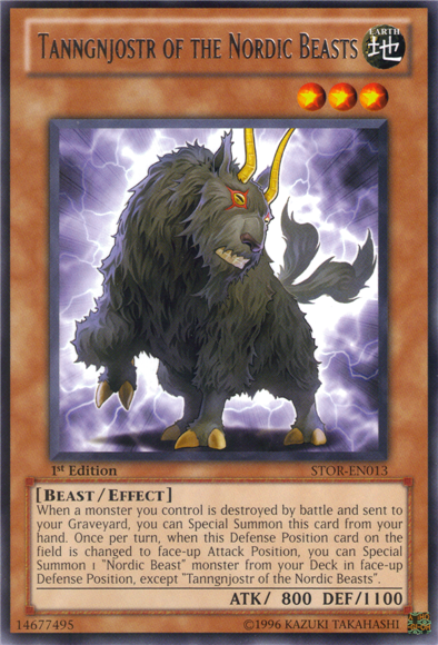 Tanngnjostr of the Nordic Beasts [STOR-EN013] Rare Yu-Gi-Oh!