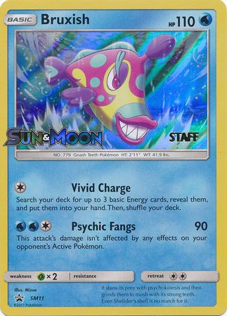 Bruxish (SM11) (Staff Prerelease Promo) [Sun & Moon: Black Star Promos] Pokémon