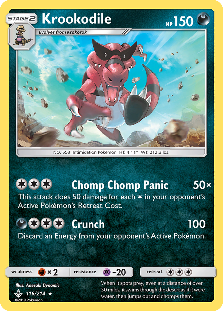 Krookodile (116/214) [Sun & Moon: Unbroken Bonds] Pokémon