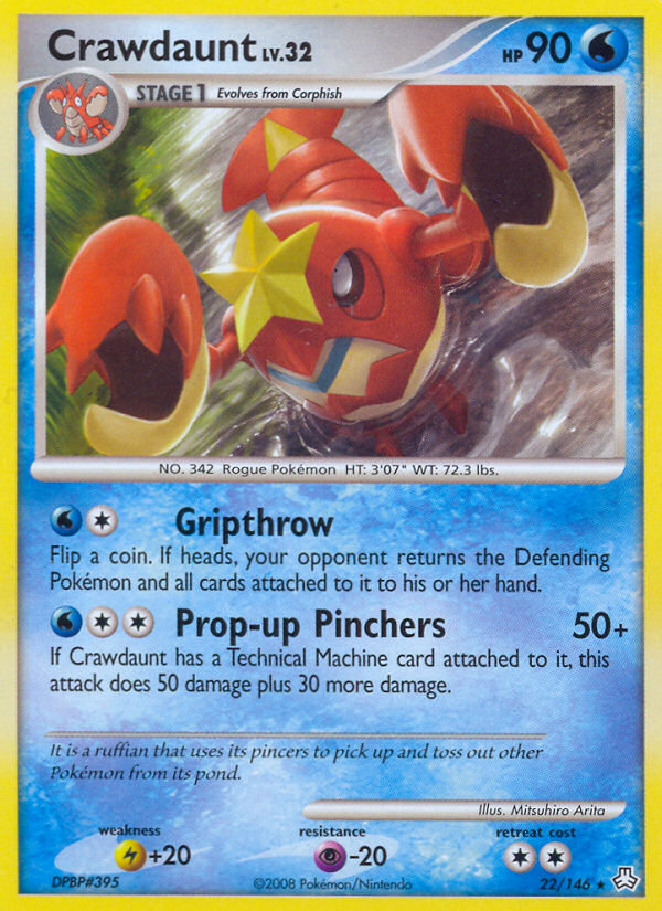 Crawdaunt (22/146) [Diamond & Pearl: Legends Awakened] Pokémon