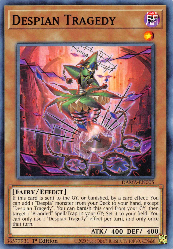 Despian Tragedy [DAMA-EN005] Common Yu-Gi-Oh!