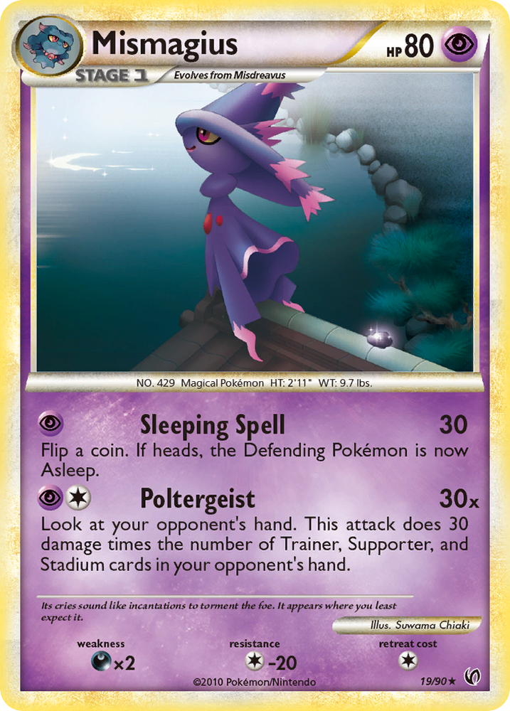 Mismagius (19/90) [HeartGold & SoulSilver: Undaunted] Pokémon