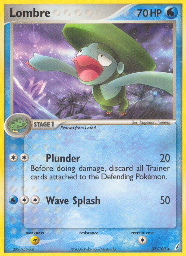 Lombre (37/100) [EX: Crystal Guardians] Pokémon