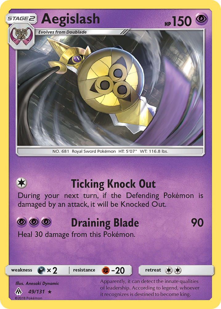 Aegislash (49/131) [Sun & Moon: Forbidden Light] Pokémon