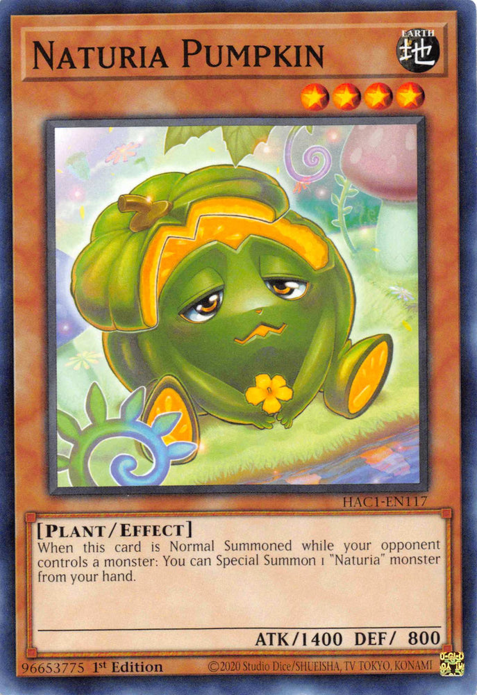 Naturia Pumpkin (Duel Terminal) [HAC1-EN117] Parallel Rare Yu-Gi-Oh!