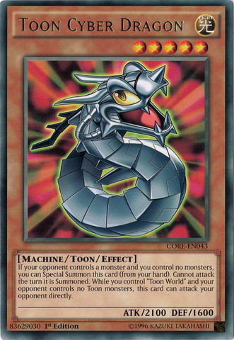 Toon Cyber Dragon [CORE-EN043] Rare Yu-Gi-Oh!