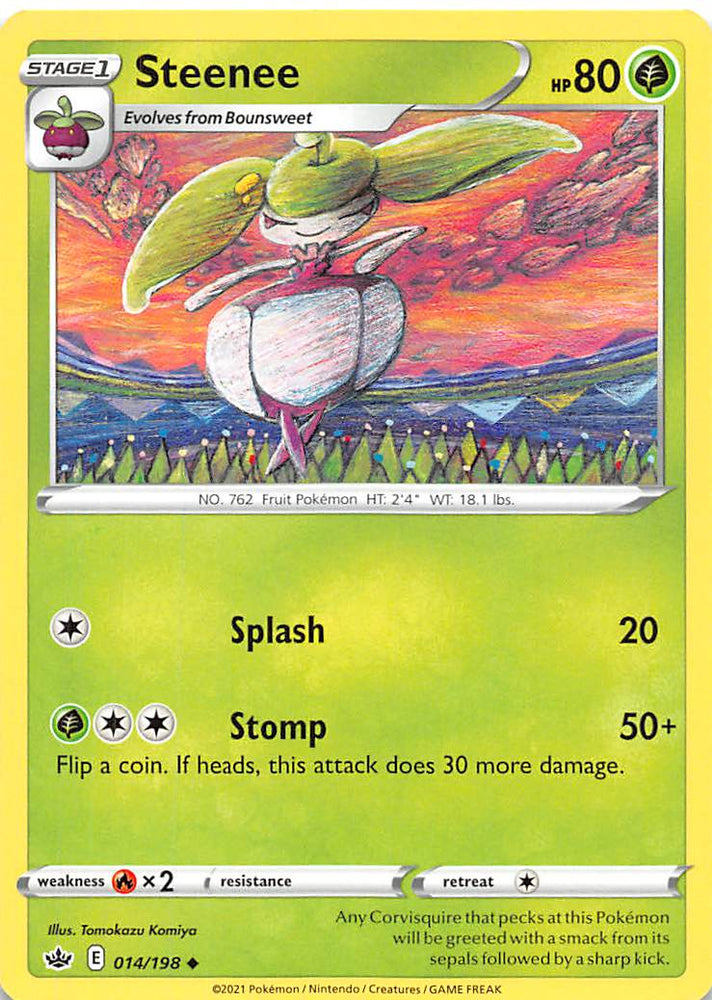 Steenee (014/198) [Sword & Shield: Chilling Reign] Pokémon