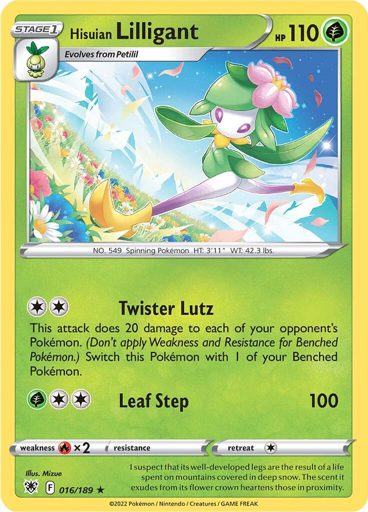 Hisuian Lilligant (016/189) [Sword & Shield: Astral Radiance] Pokémon