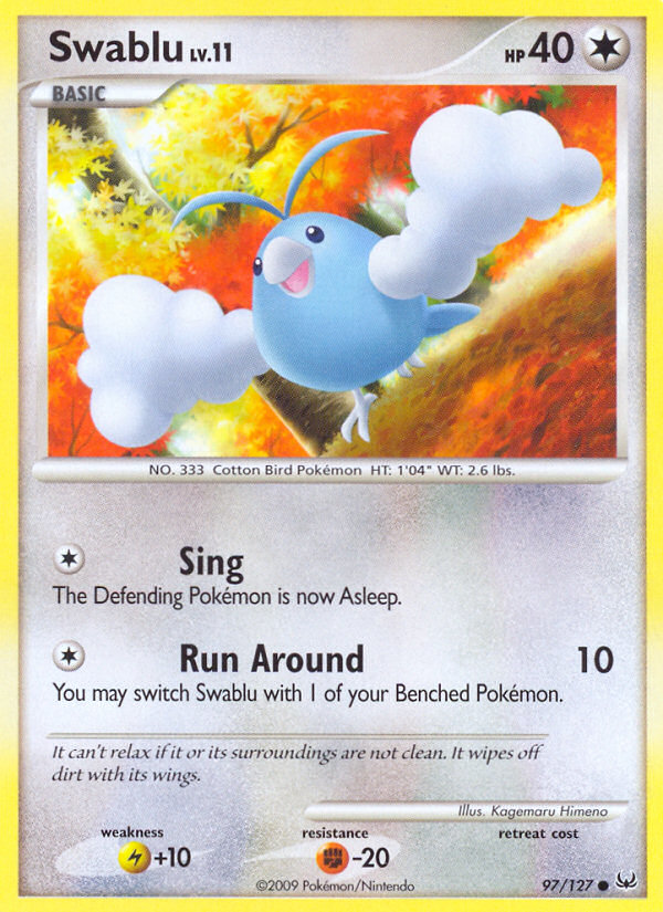 Swablu (97/127) [Platinum: Base Set] Pokémon
