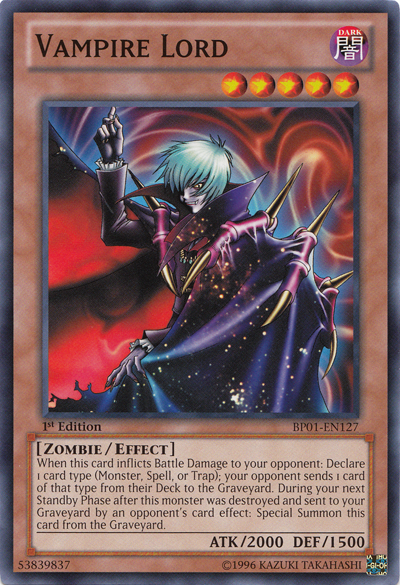 Vampire Lord [BP01-EN127] Common Yu-Gi-Oh!