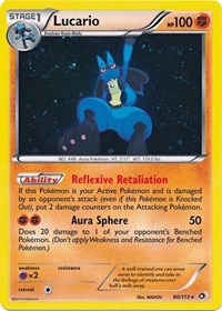 Lucario (80/113) (Cosmos Holo) [Black & White: Legendary Treasures] Pokémon