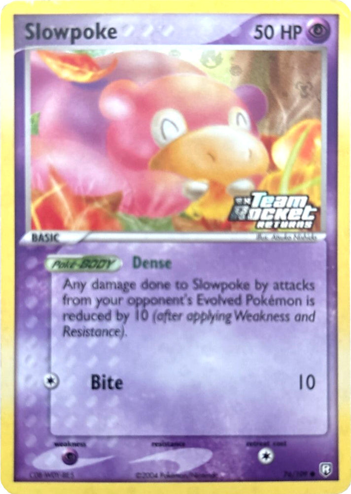 Slowpoke (76/109) (Stamped) [EX: Team Rocket Returns] Pokémon