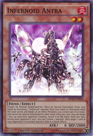 Infernoid Antra [SECE-ENS03] Super Rare Yu-Gi-Oh!