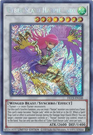 Cyber Slash Harpie Lady [DLCS-EN148] Secret Rare Yu-Gi-Oh!