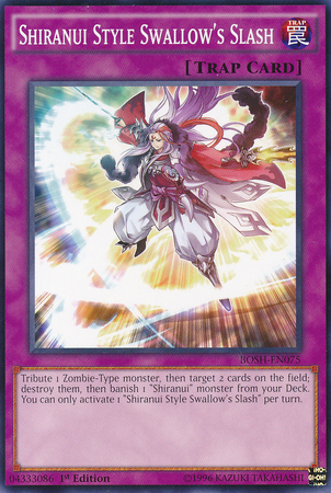 Shiranui Style Swallow's Slash [BOSH-EN075] Common Yu-Gi-Oh!