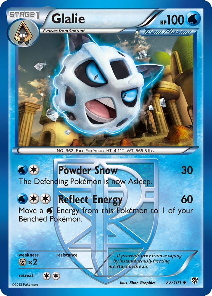 Glalie (22/101) [Black & White: Plasma Blast] Pokémon