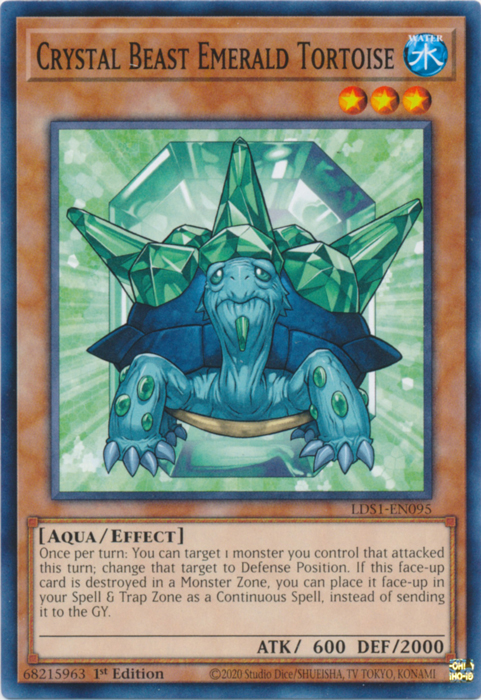 Crystal Beast Emerald Tortoise [LDS1-EN095] Common Yu-Gi-Oh!