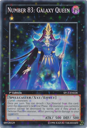 Number 83: Galaxy Queen [SP13-EN028] Starfoil Rare Yu-Gi-Oh!