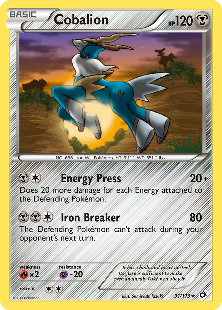 Cobalion (91/113) [Black & White: Legendary Treasures] Pokémon