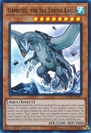 Gameciel, the Sea Turtle Kaiju [DUDE-EN037] Ultra Rare Yu-Gi-Oh!