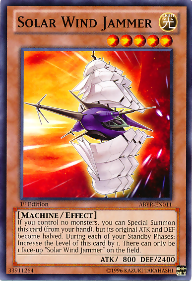 Solar Wind Jammer [ABYR-EN011] Common Yu-Gi-Oh!