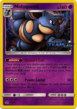 Nidoqueen (SM160) (Staff) [Sun & Moon: Black Star Promos] Pokémon