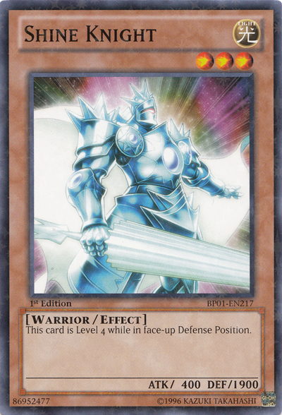 Shine Knight [BP01-EN217] Starfoil Rare Yu-Gi-Oh!