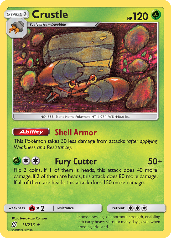 Crustle (11/236) [Sun & Moon: Unified Minds] Pokémon
