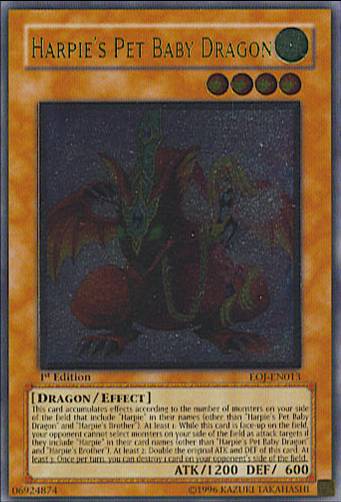 Harpie's Pet Baby Dragon [EOJ-EN013] Ultimate Rare Yu-Gi-Oh!