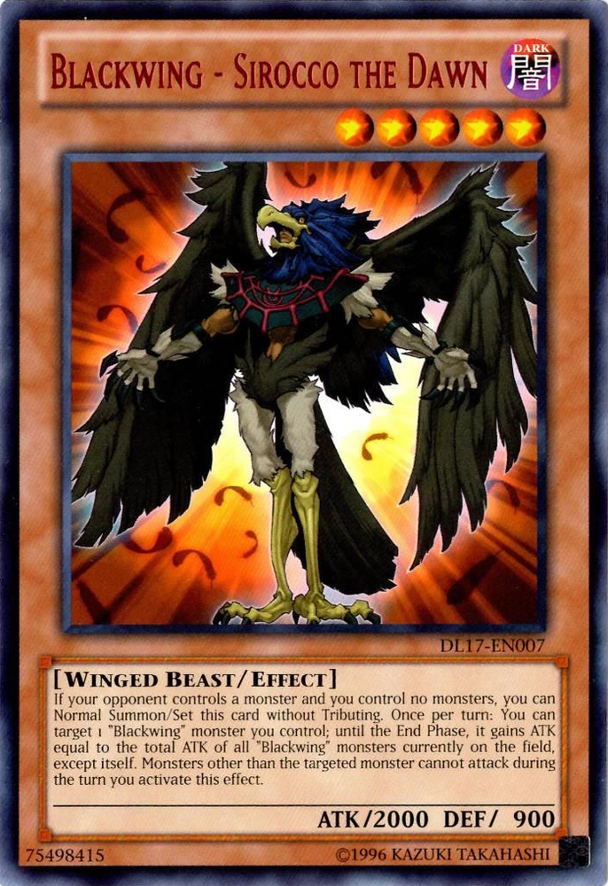Blackwing - Sirocco the Dawn (Red) [DL17-EN007] Rare Yu-Gi-Oh!