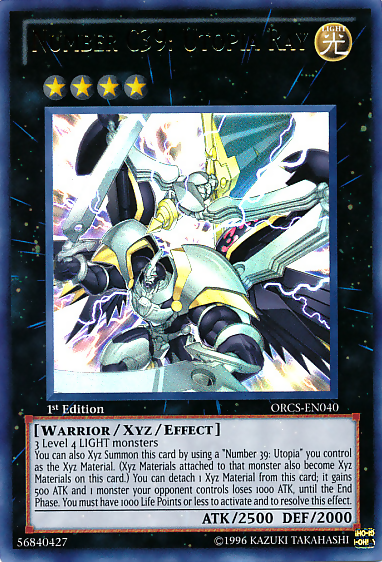 Number C39: Utopia Ray [ORCS-EN040] Ultra Rare Yu-Gi-Oh!