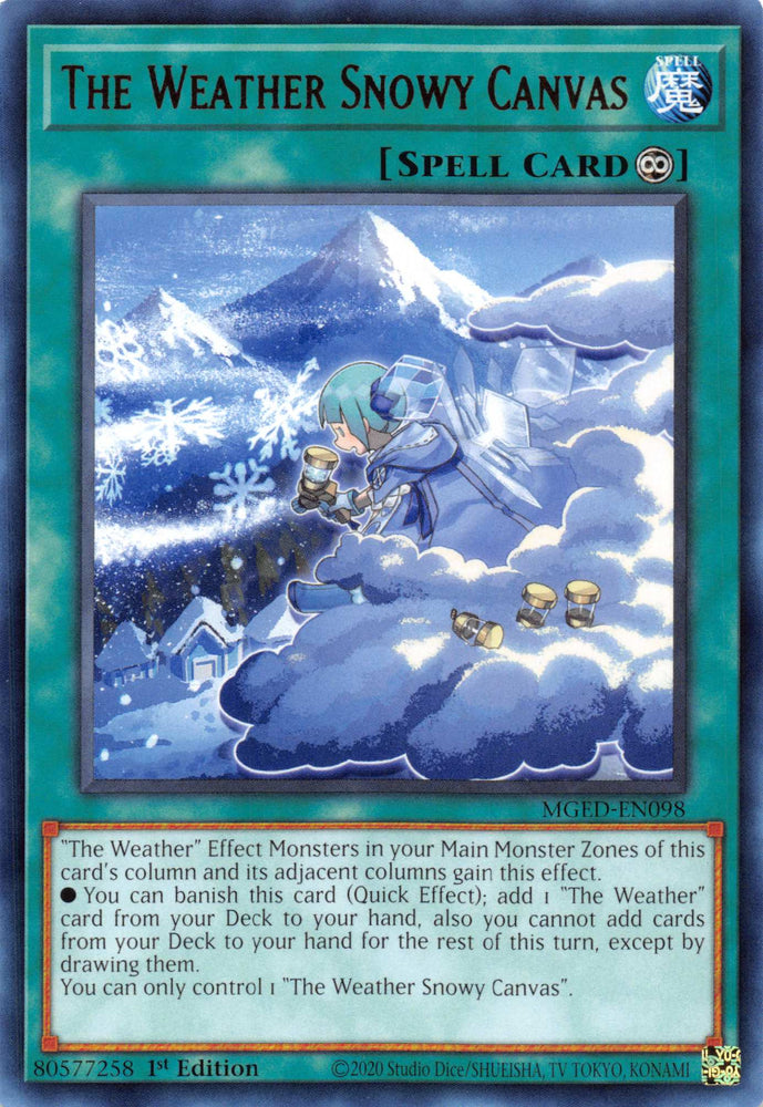 The Weather Snowy Canvas [MGED-EN098] Rare Yu-Gi-Oh!