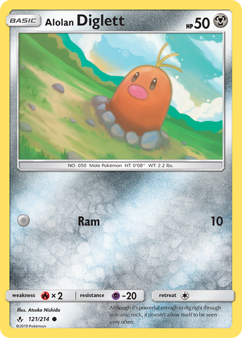Alolan Diglett (121/214) [Sun & Moon: Unbroken Bonds] Pokémon