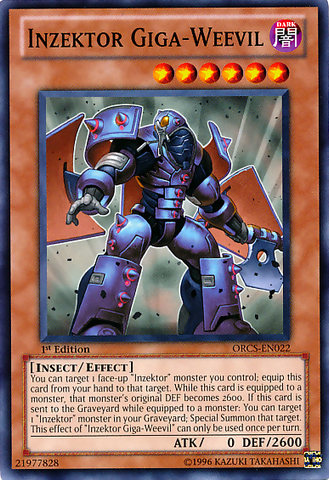 Inzektor Giga-Weevil [ORCS-EN022] Common - Yugioh Cards For Your TCG Needs!