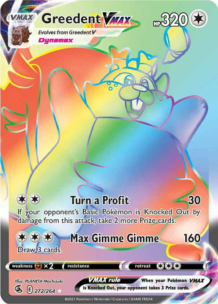 Greedent VMAX (272/264) [Sword & Shield: Fusion Strike] Pokémon