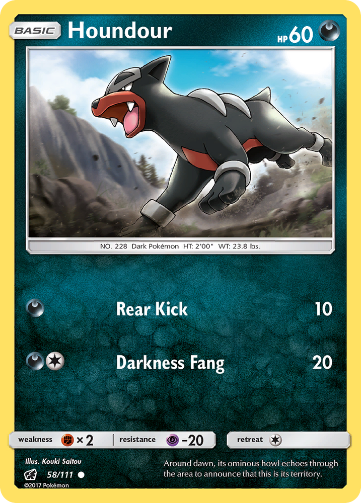 Houndour (58/111) [Sun & Moon: Crimson Invasion] Pokémon