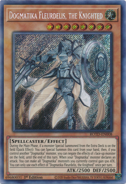Dogmatika Fleurdelis, the Knighted [ROTD-EN008] Secret Rare Yu-Gi-Oh!