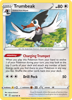 Trumbeak (144/185) [Sword & Shield: Vivid Voltage] Pokémon