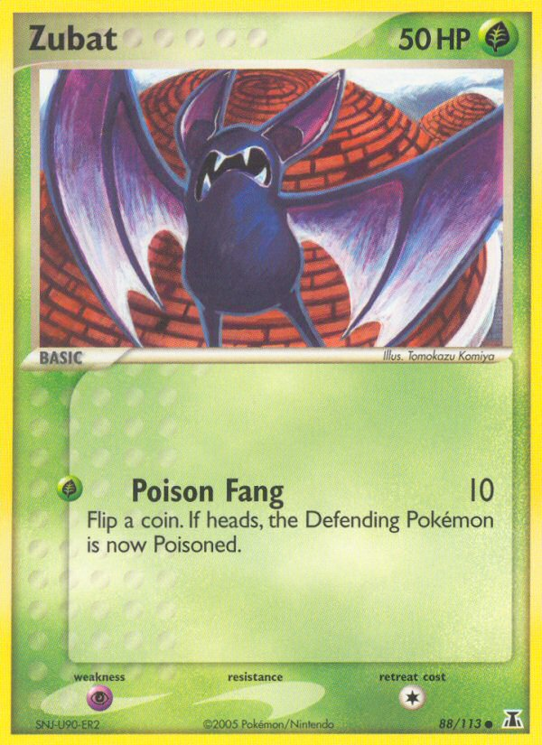 Zubat (88/113) [EX: Delta Species] Pokémon