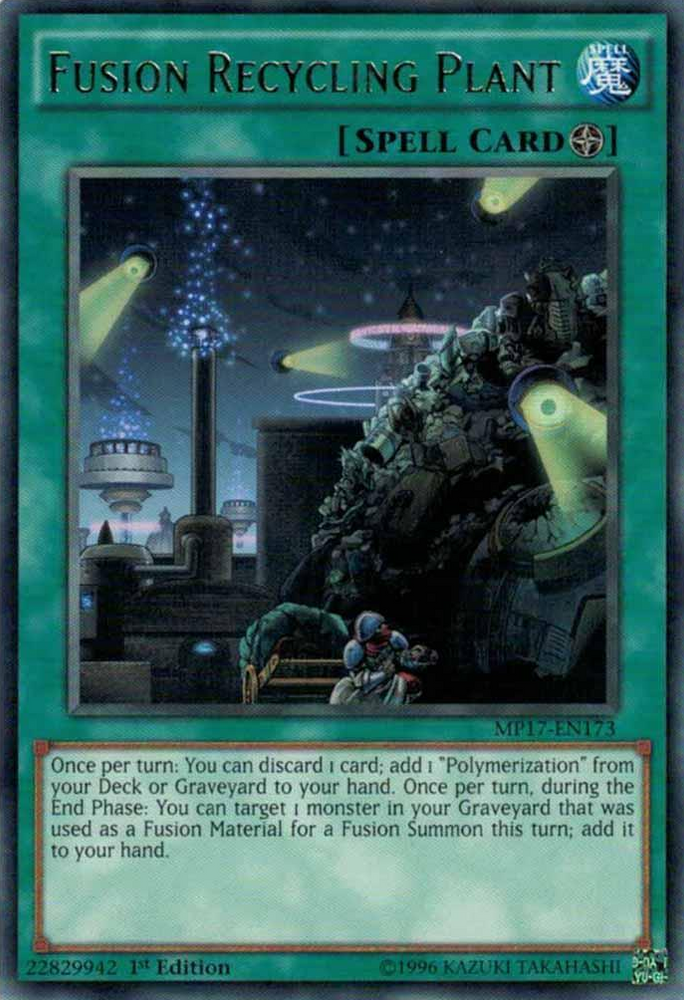 Fusion Recycling Plant [MP17-EN173] Rare Yu-Gi-Oh!