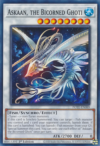 Askaan, the Bicorned Ghoti [POTE-EN089] Common Yu-Gi-Oh!