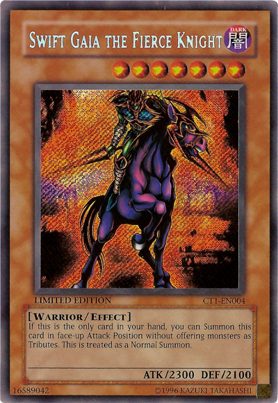 Swift Gaia the Fierce Knight [CT1-EN004] Secret Rare Yu-Gi-Oh!