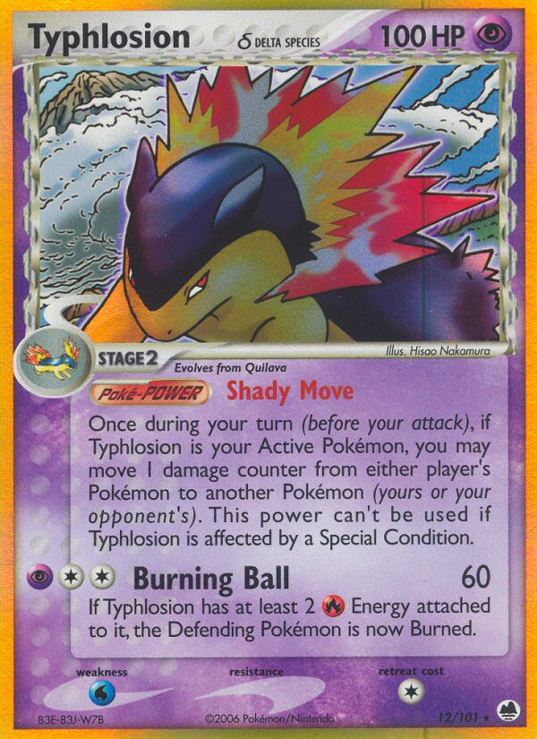 Typhlosion (12/101) (Delta Species) [EX: Dragon Frontiers] Pokémon