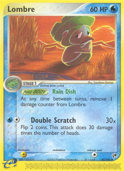 Lombre (45/100) [EX: Sandstorm] Pokémon