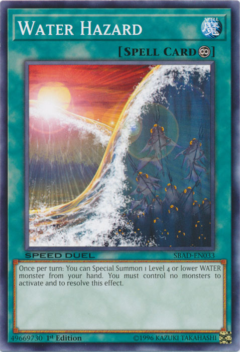 Water Hazard [SBAD-EN033] Common Yu-Gi-Oh!