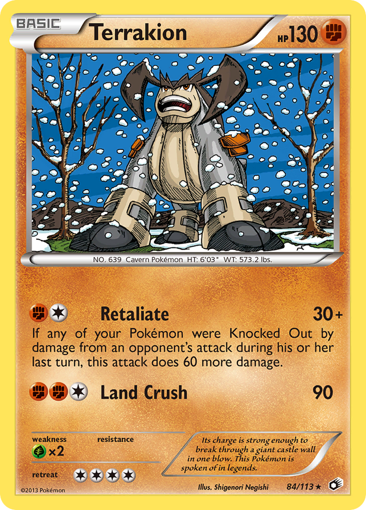 Terrakion (84/113) [Black & White: Legendary Treasures] Pokémon