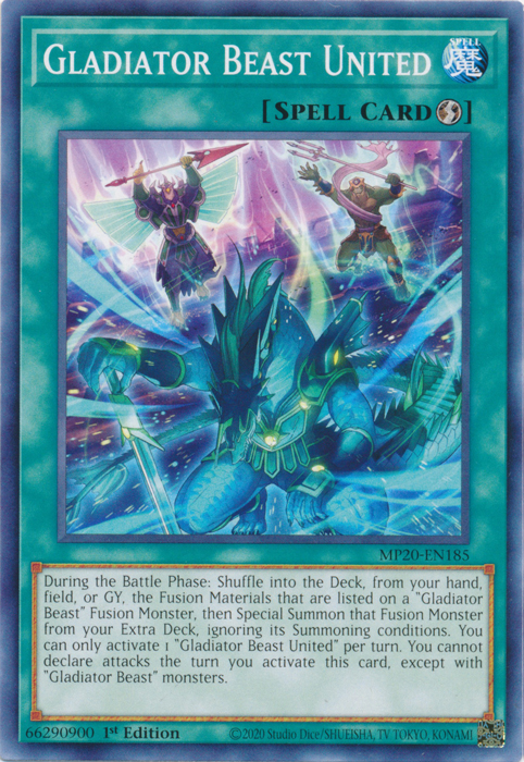 Gladiator Beast United [MP20-EN185] Common Yu-Gi-Oh!
